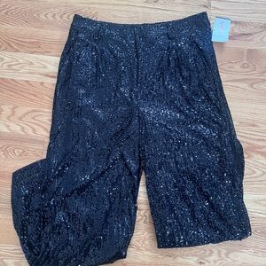 Black Sequin Pants
